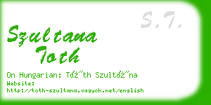 szultana toth business card
